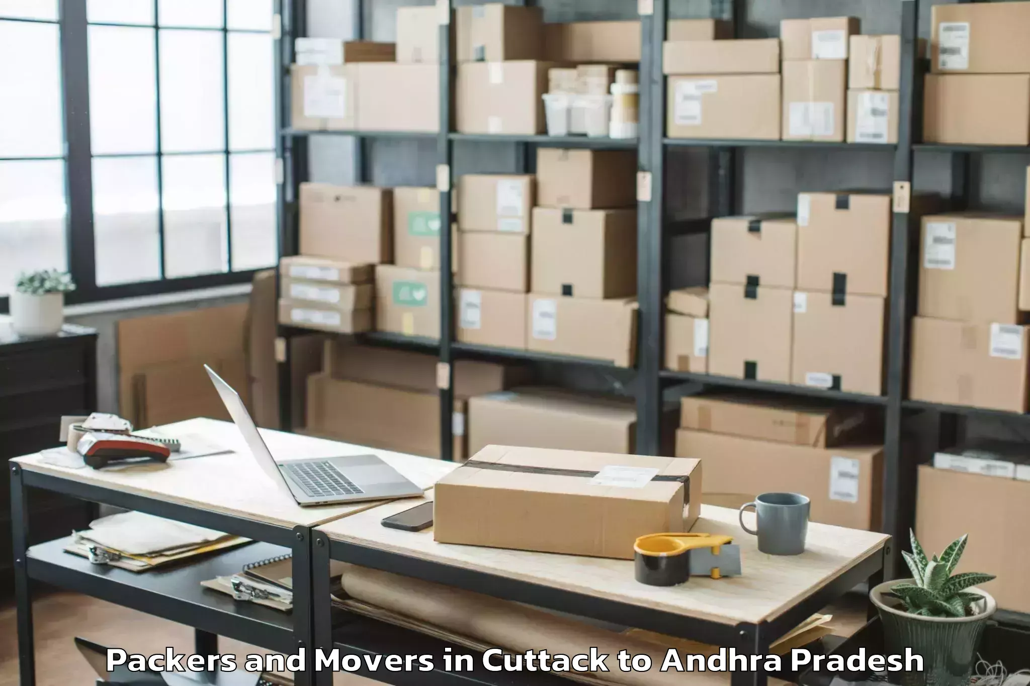 Trusted Cuttack to Narasaraopet Packers And Movers